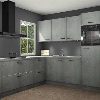 Beton parelgrijs keuken Leeds 87149