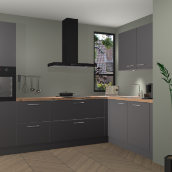 Onyxgrijze keuken Vlaanderen 46979