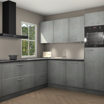 Beton parelgrijs keuken Leeds 87152