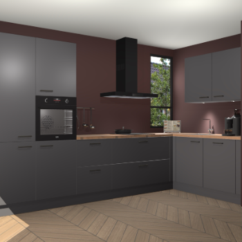 Onyxgrijze keuken Vlaanderen 46982