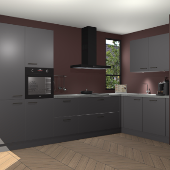 Onyxgrijze keuken Vlaanderen 47002