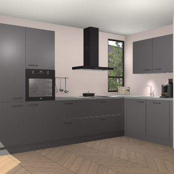 Onyxgrijze keuken Vlaanderen 47003