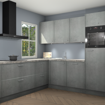 Beton parelgrijs keuken Leeds 87159