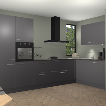 Onyxgrijze keuken Vlaanderen 47028