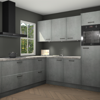 Beton parelgrijs keuken Leeds 87162