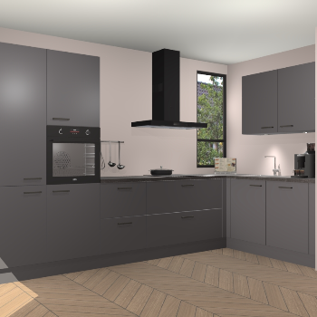 Onyxgrijze keuken Vlaanderen 47032