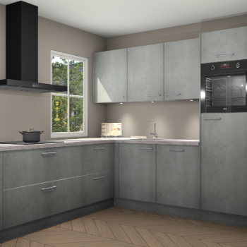 Beton parelgrijs keuken Leeds 87164