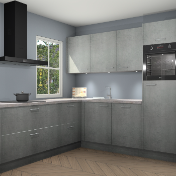 Beton parelgrijs keuken Leeds 87165