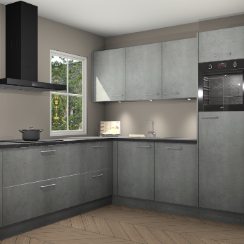 Beton parelgrijs keuken Leeds 87170