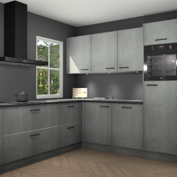 Beton parelgrijs keuken Leeds 87173