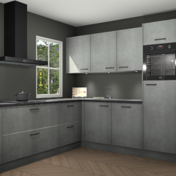 Beton parelgrijs keuken Leeds 87174