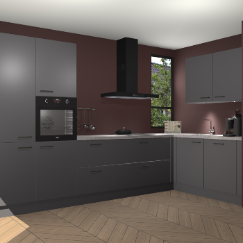 Onyxgrijze keuken Vlaanderen 47075