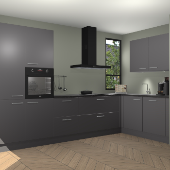 Onyxgrijze keuken Vlaanderen 47090