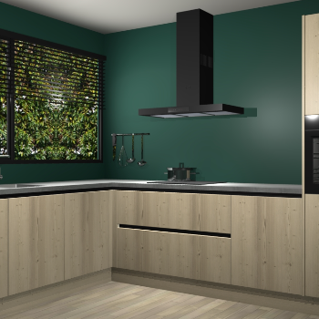 Vuren greeploze keuken Rhodos 55879