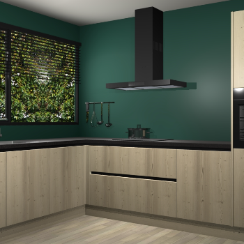 Vuren greeploze keuken Rhodos 55903