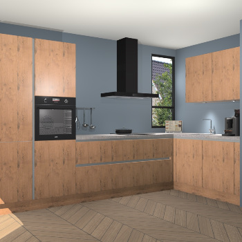 Astoria Eiken greeploze keuken Vlaanderen 47538