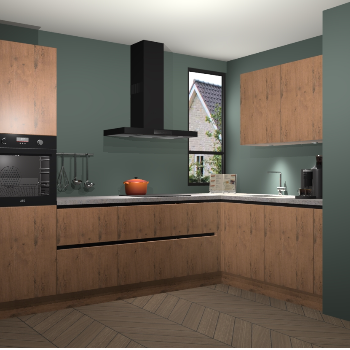 Astoria Eiken greeploze keuken Vlaanderen 47541