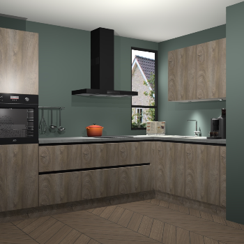 Cantaro Eiken greeploze keuken Vlaanderen 47583