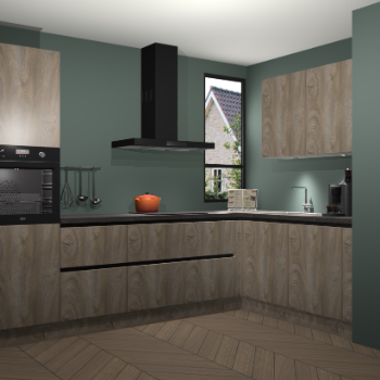 Cantaro Eiken greeploze keuken Vlaanderen 47595