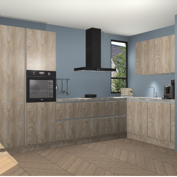 Cantaro Eiken greeploze keuken Vlaanderen 47598