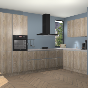 Cantaro Eiken greeploze keuken Vlaanderen 47655