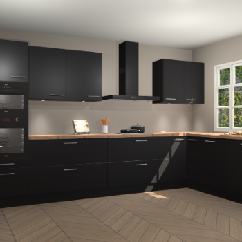 Zwarte keuken Graz 70792