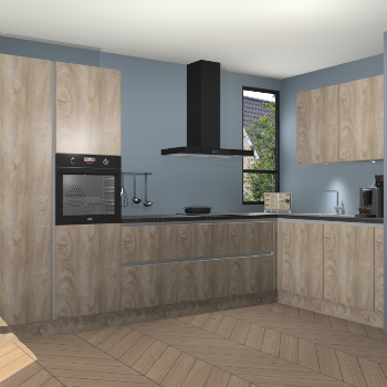 Cantaro Eiken greeploze keuken Vlaanderen 47670