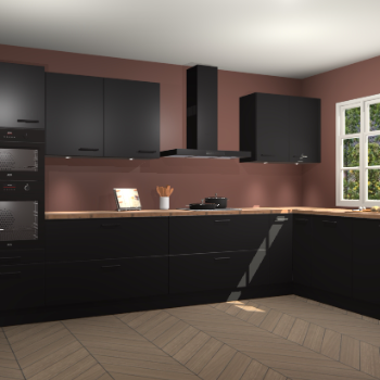 Zwarte keuken Graz 70805