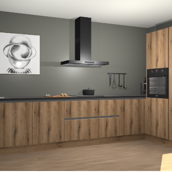 Goud Eiken greeploze keuken Khao Lak 73136