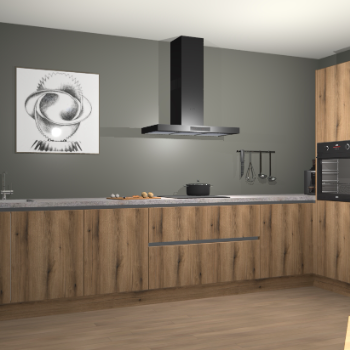 Goud Eiken greeploze keuken Khao Lak 73148