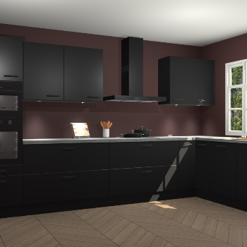 Zwarte keuken Graz 71102