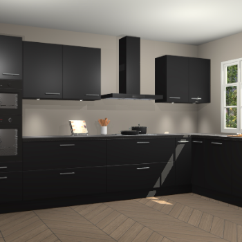 Zwarte keuken Graz 71177