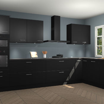 Zwarte keuken Graz 71178