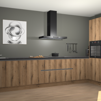 Goud Eiken greeploze keuken Khao Lak 73154