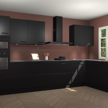 Zwarte keuken Graz 71180