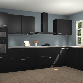 Zwarte keuken Graz 71220