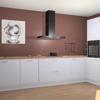 Sneeuwwitte hoogglans keuken Khao Lak 73992