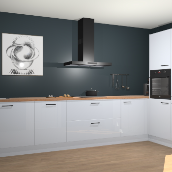 Sneeuwwitte hoogglans keuken Khao Lak 73994