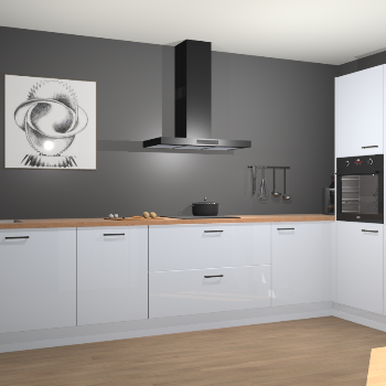 Sneeuwwitte hoogglans keuken Khao Lak 73995