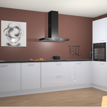 Sneeuwwitte hoogglans keuken Khao Lak 74022