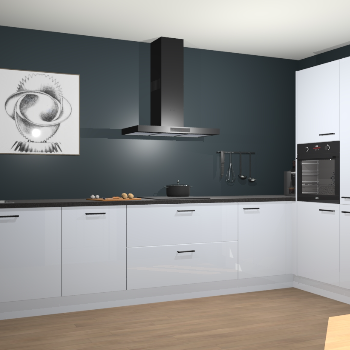 Sneeuwwitte hoogglans keuken Khao Lak 74024