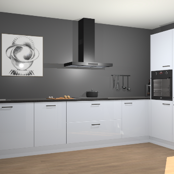 Sneeuwwitte hoogglans keuken Khao Lak 74025