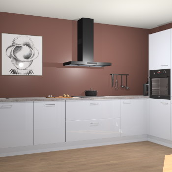 Sneeuwwitte hoogglans keuken Khao Lak 74034