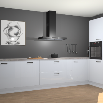 Sneeuwwitte hoogglans keuken Khao Lak 74037