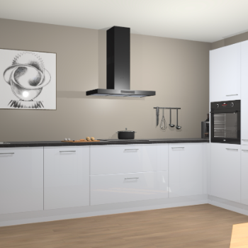 Sneeuwwitte hoogglans keuken Khao Lak 74039