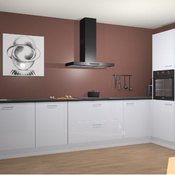 Sneeuwwitte hoogglans keuken Khao Lak 74040