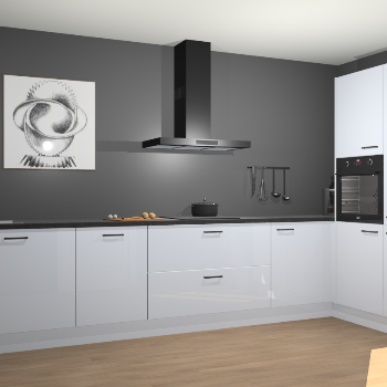 Sneeuwwitte hoogglans keuken Khao Lak 74043