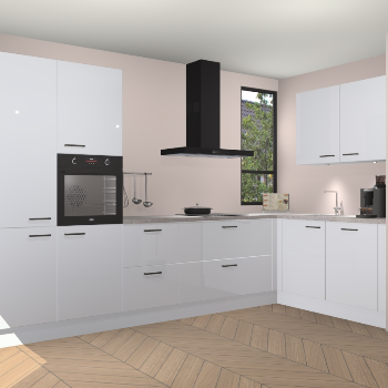 Sneeuwwitte hoogglans keuken Vlaanderen 47910