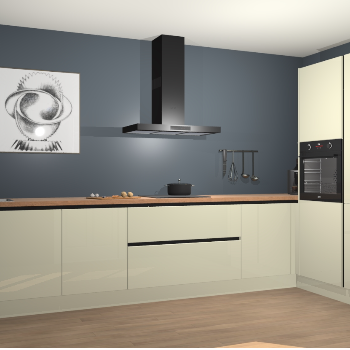 Magnolia hoogglans greeploze keuken Khao Lak 74198