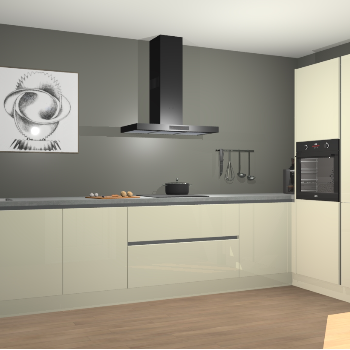 Magnolia hoogglans greeploze keuken Khao Lak 74202